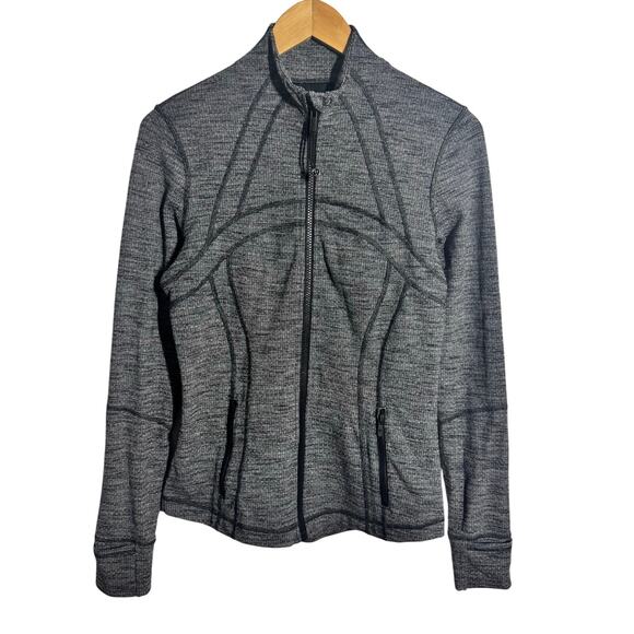 Lululemon Define Jacket Luon Jacket Women 8 Heathered Gray Yoga Pilates Active - Picture 1 of 9